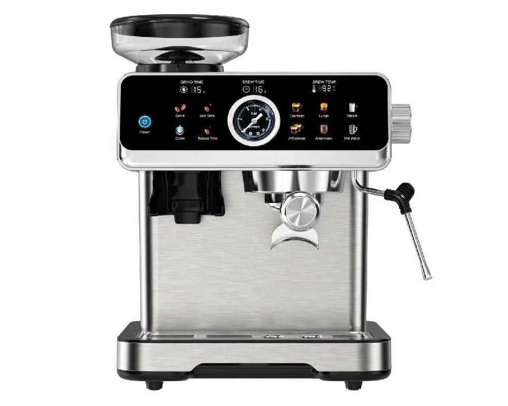 K-EM3721 Espresso Machine with Grinder and Pressure Gauge