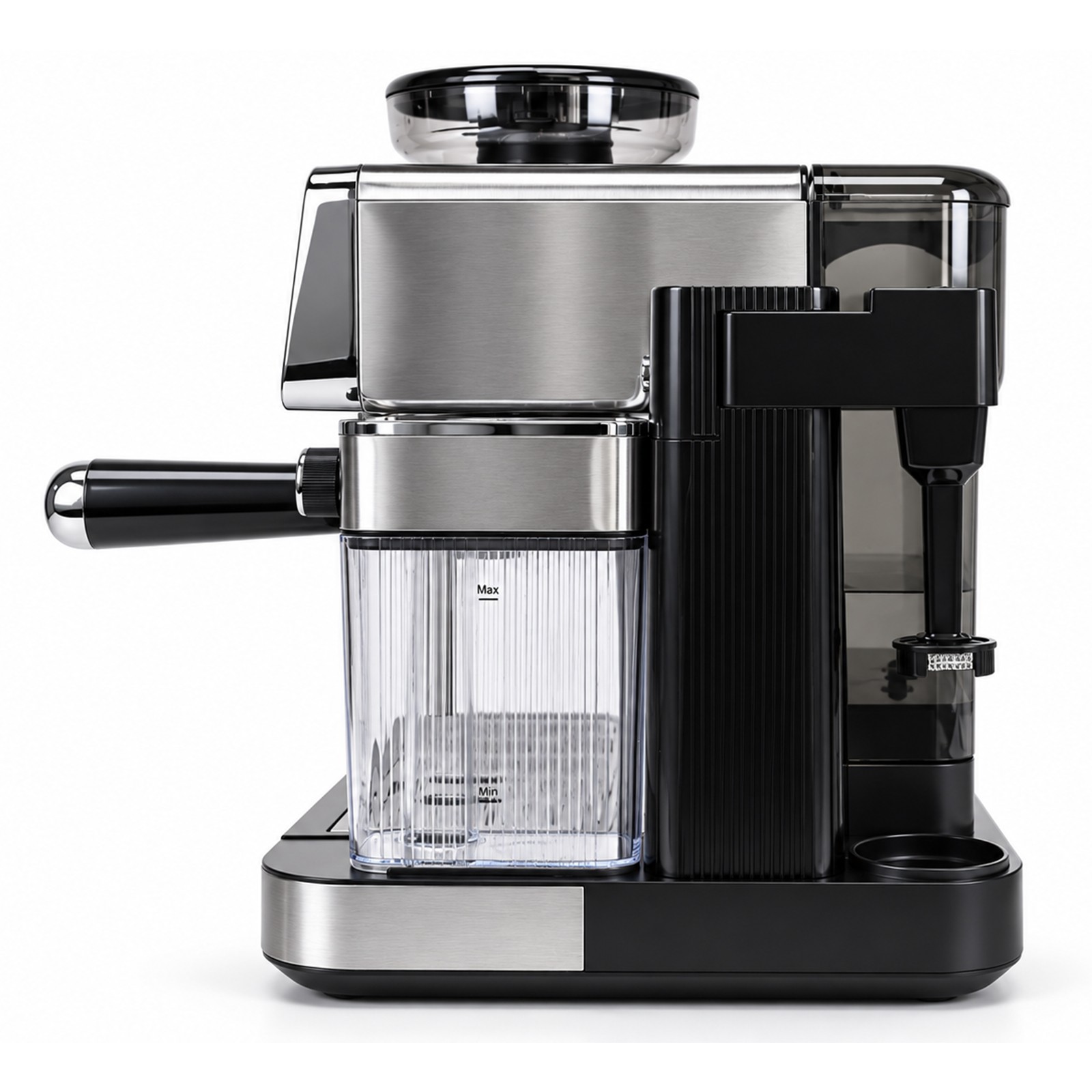 EM3723 rear view espresso machine with removable 2L water tank and milk frothing system.jpg