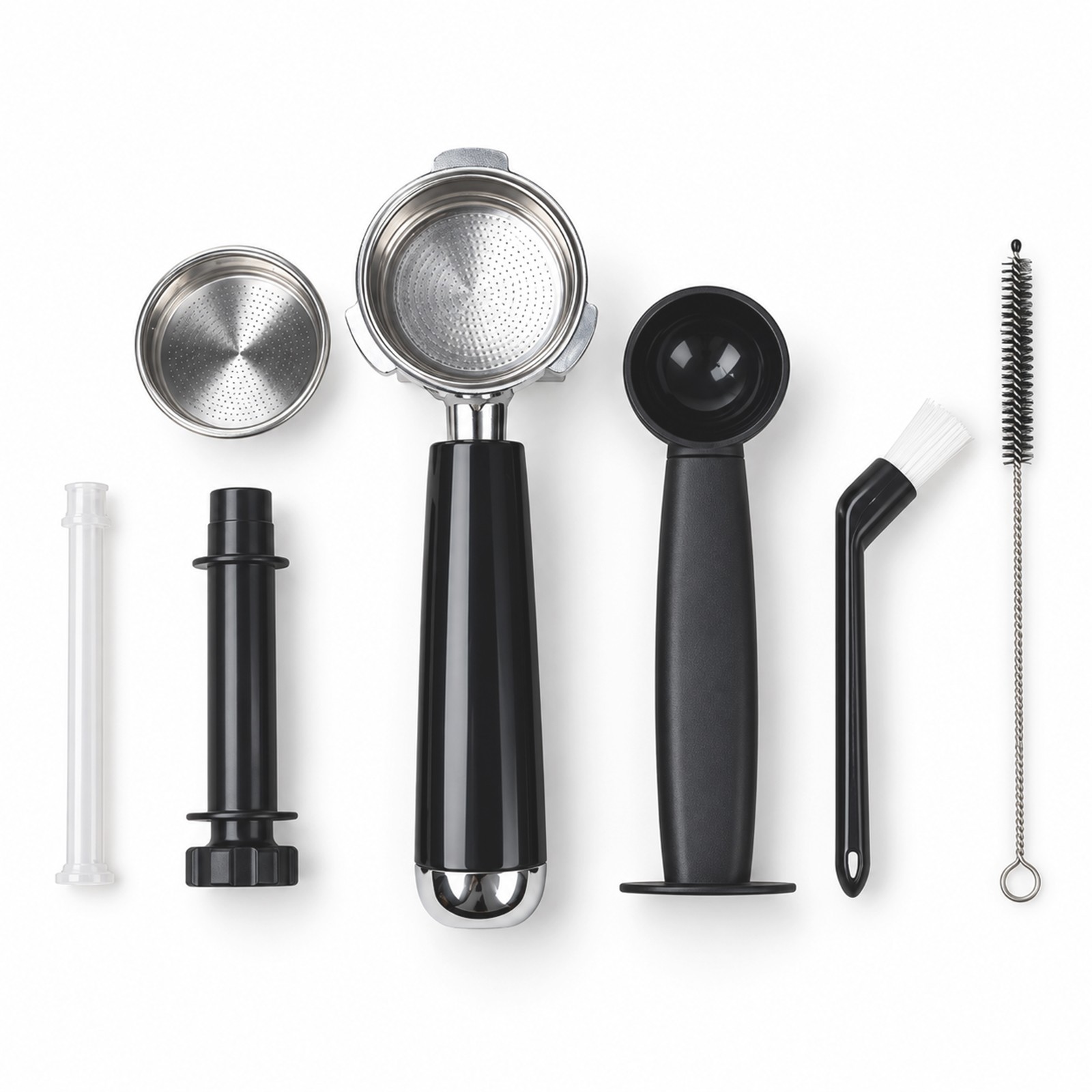 - EM3723 espresso machine accessories including portafilter filter basket tamper and cleaning tools.jpg