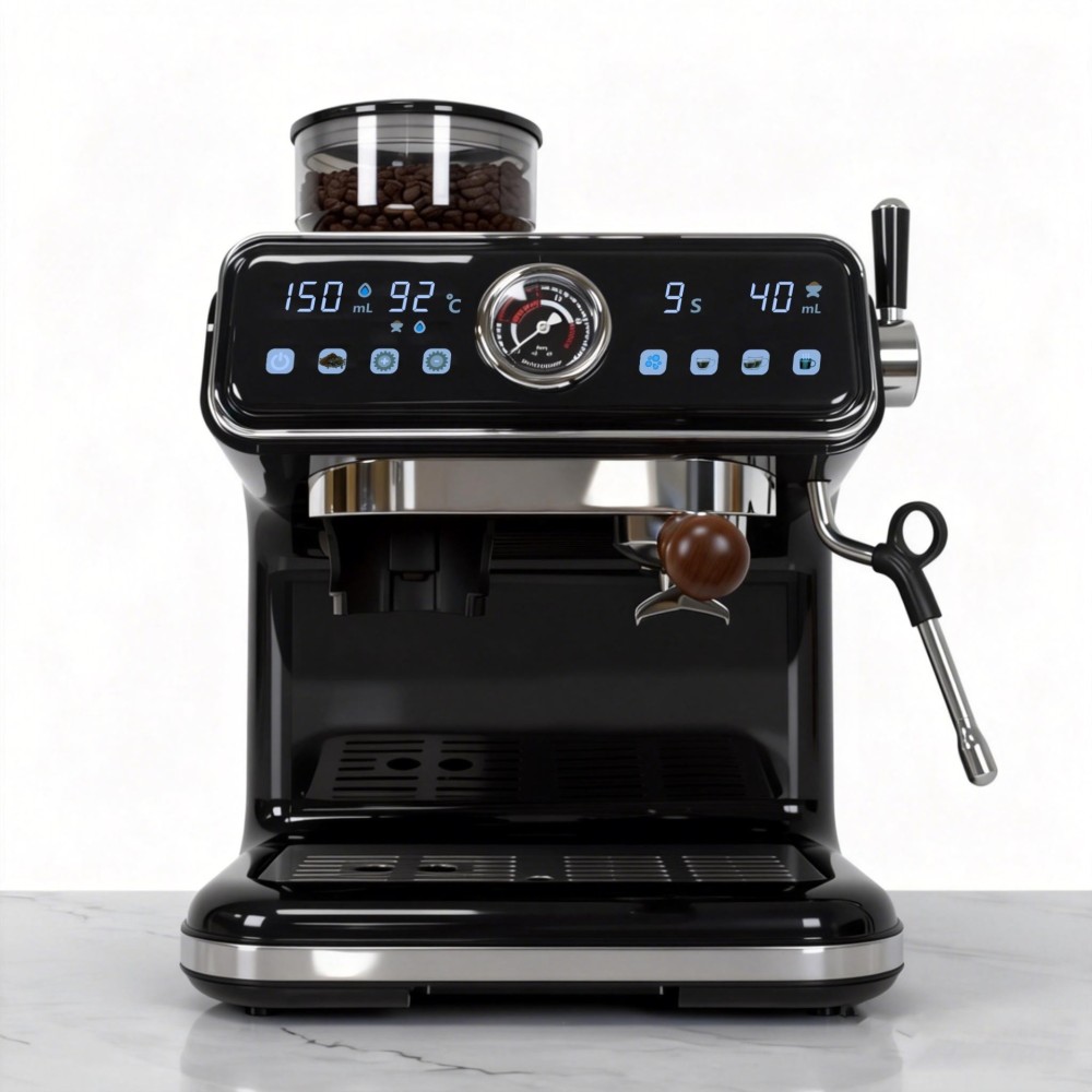 EM3724 Dual Boiler Espresso Machine with Grinder and 58mm Portafilter