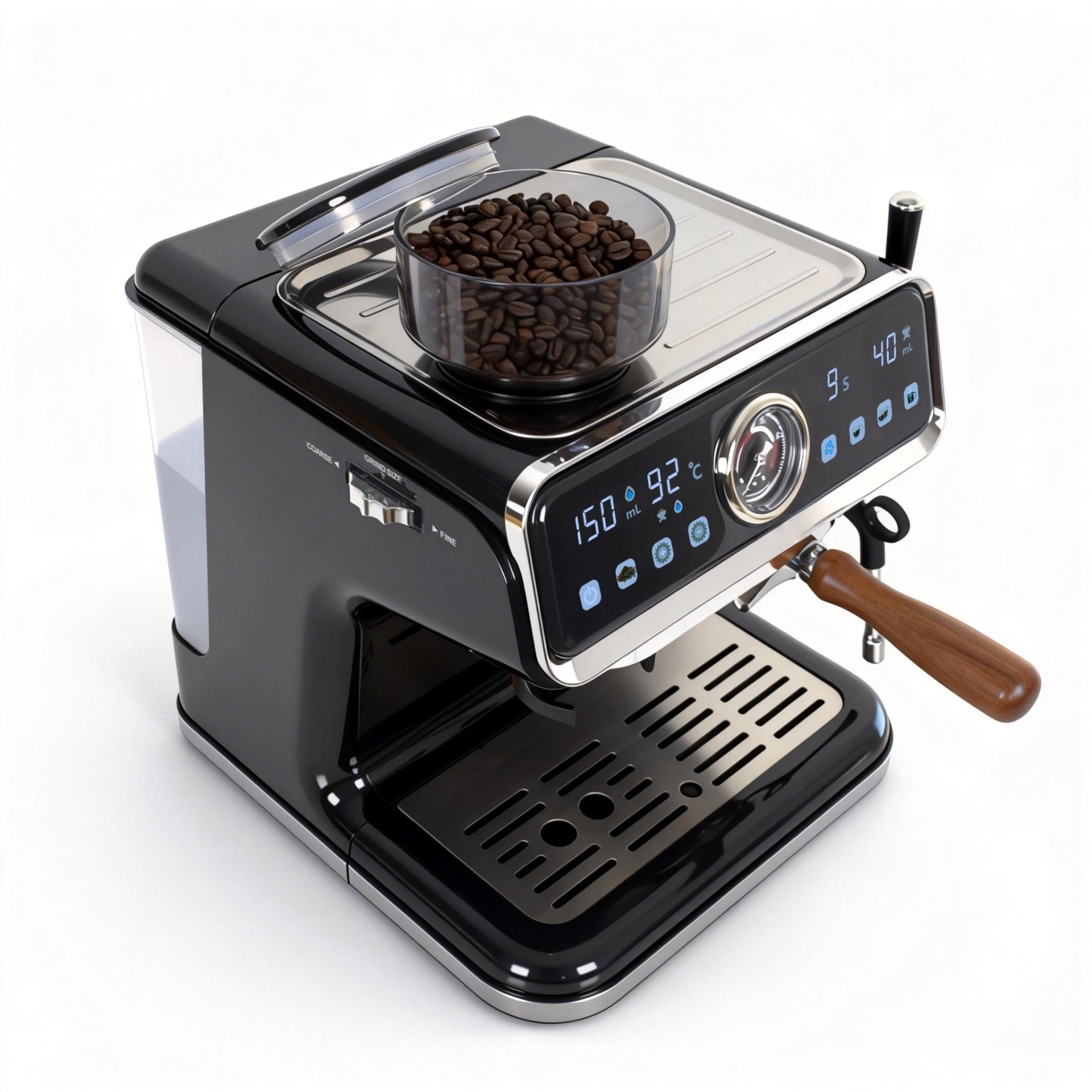 EM3724 espresso machine with built-in grinder and 200g coffee bean hopper.jpg