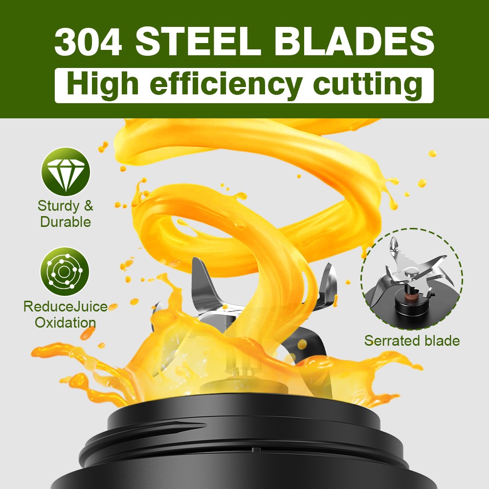 A9-2.0 portable blender with 304 stainless steel blades for high efficiency blending.jpg