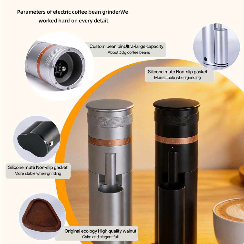 Coffee grinder components showing the burr assembly