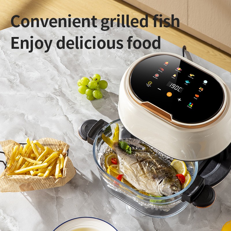 K-QF-505 transparent glass air fryer for grilling fries vegetables and everyday cooking.jpg
