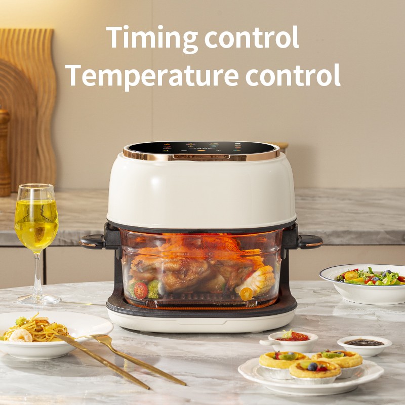 K-QF-505 digital glass air fryer with adjustable temperature and timer control.jpg