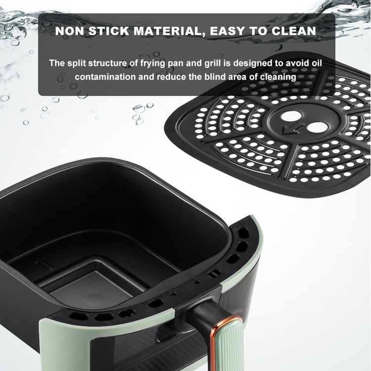 K-QF-606B non stick air fryer basket with easy clean cooking tray.jpg