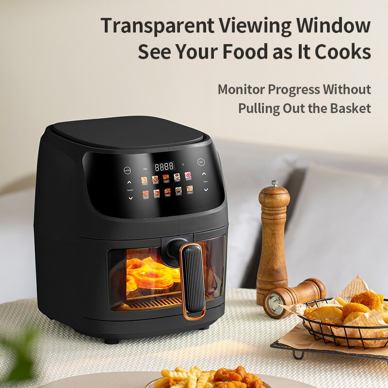 K-QF-606E air fryer with transparent viewing window and 3D hot air circulation.jpg