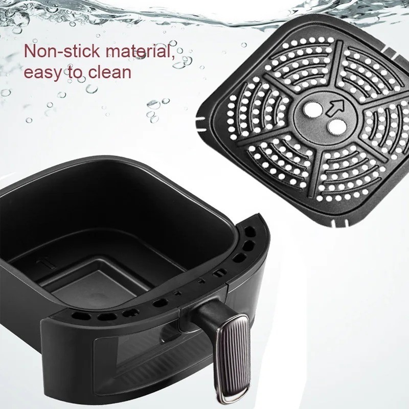 - K-QF-605D air fryer with food grade non stick basket and easy clean cooking tray