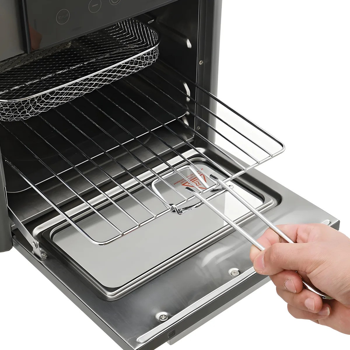 K-QF-312 air fryer oven with removable wire rack and baking tray for easy cleaning.jpg